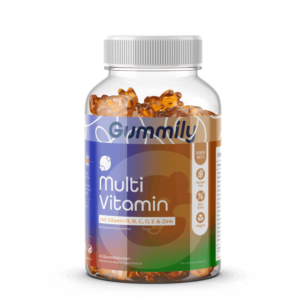 Multivitamin Gummies for Adults – Berry, Sugar-Free