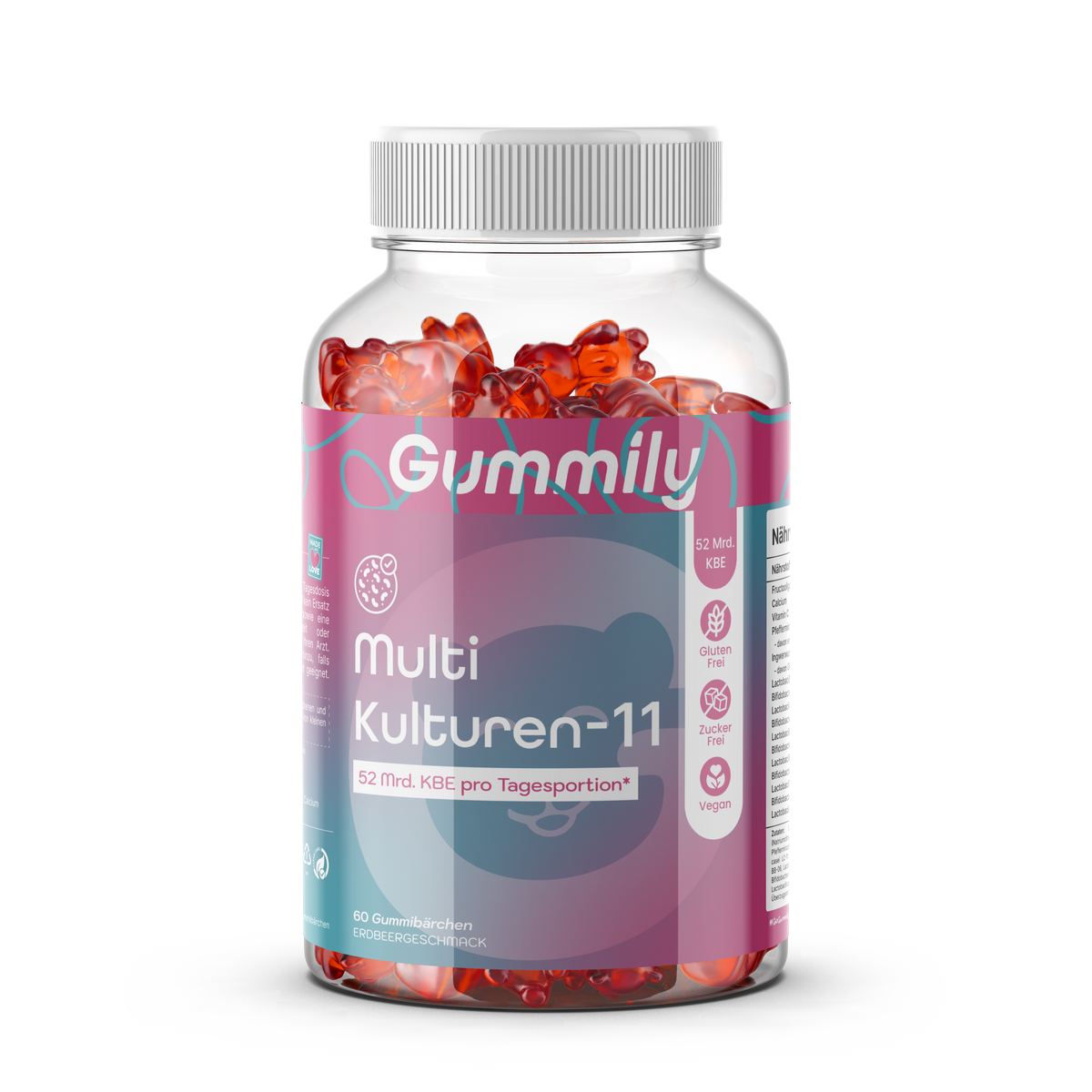 Culture Complex Gummies with Calcium & Vitamin C – Strawberry