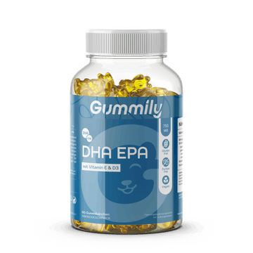 DHA-EPA-Gummibärchen mit Vitamin E & D3