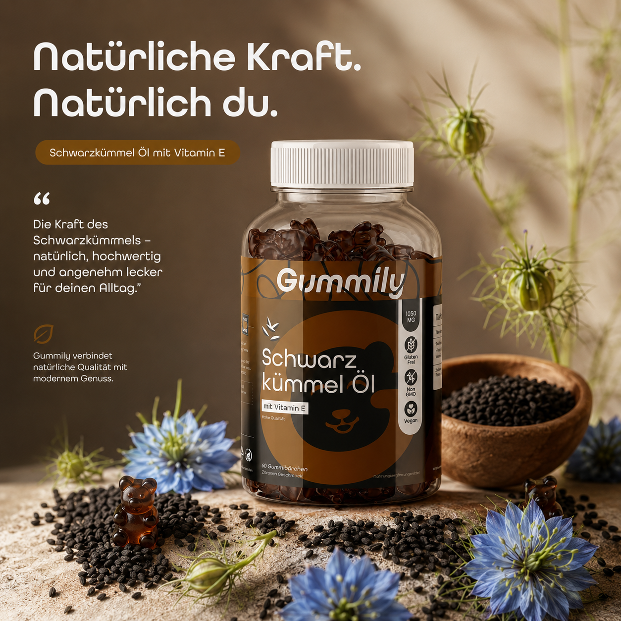Schwarzkümmelöl-Gummibärchen