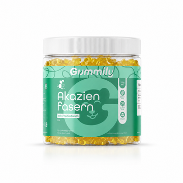 Acacia Fiber & Zinc Gummies Premium Supplement Bottle - Clean Front Product View
