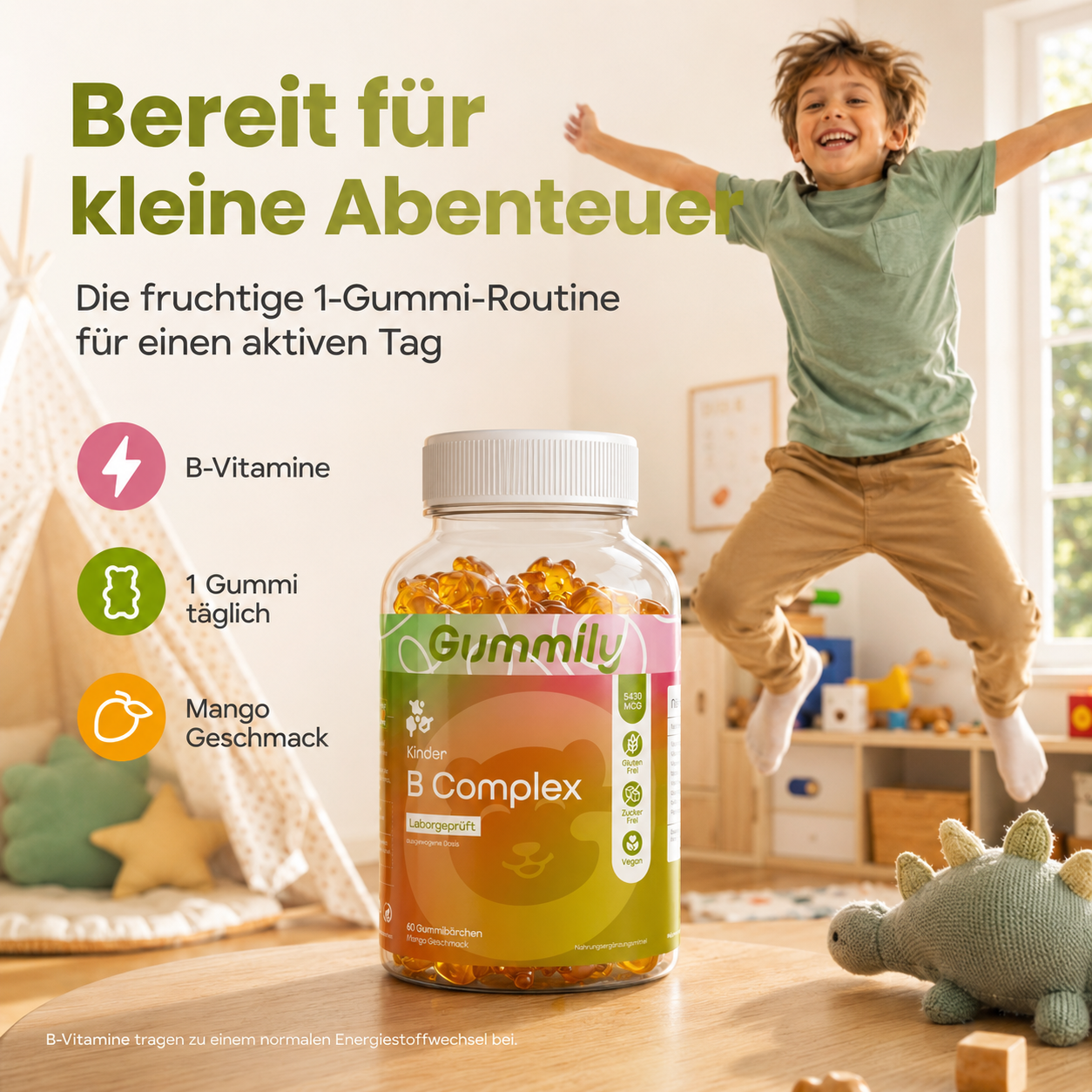 Kinder B-Komplex Gummibärchen