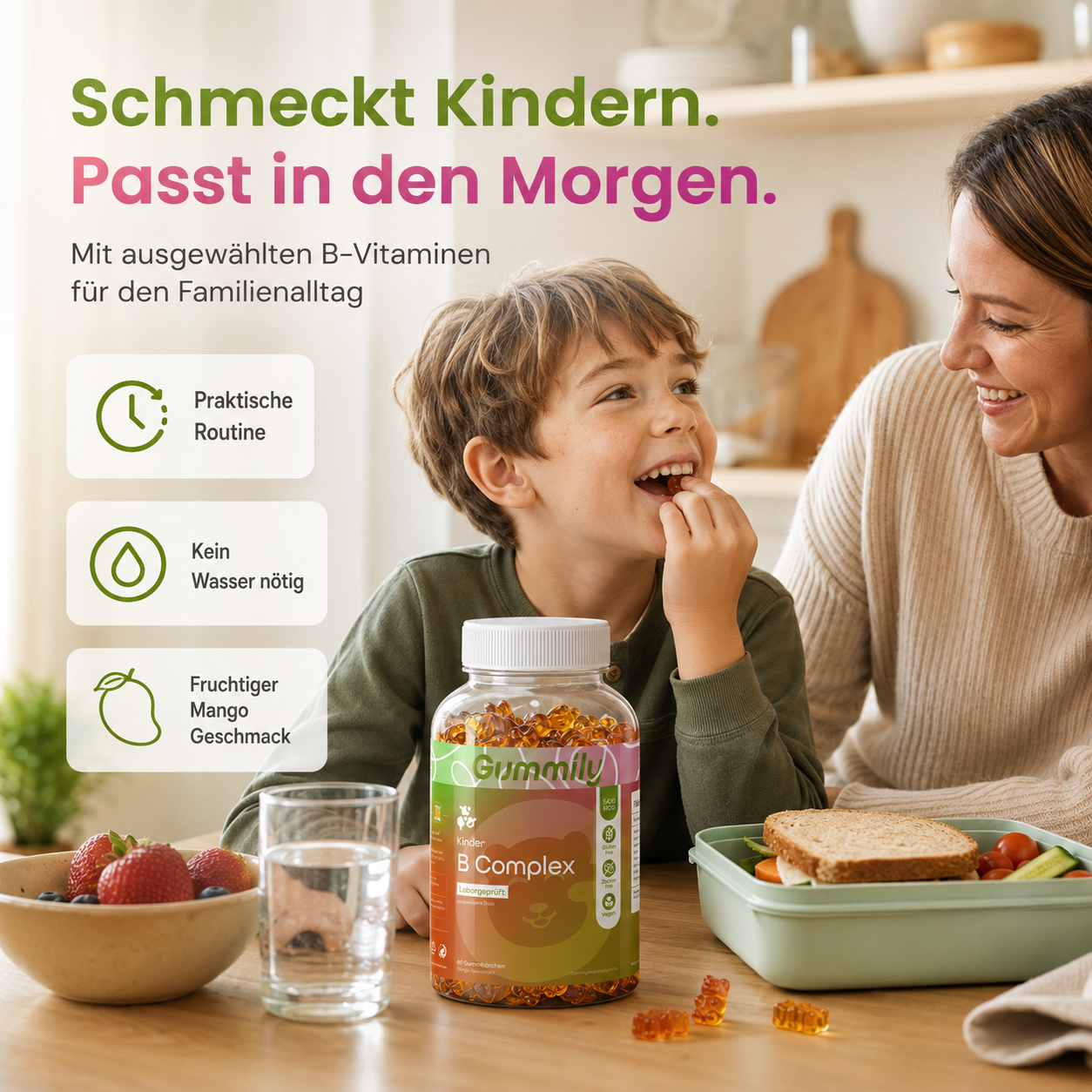 Kinder B-Komplex Gummibärchen