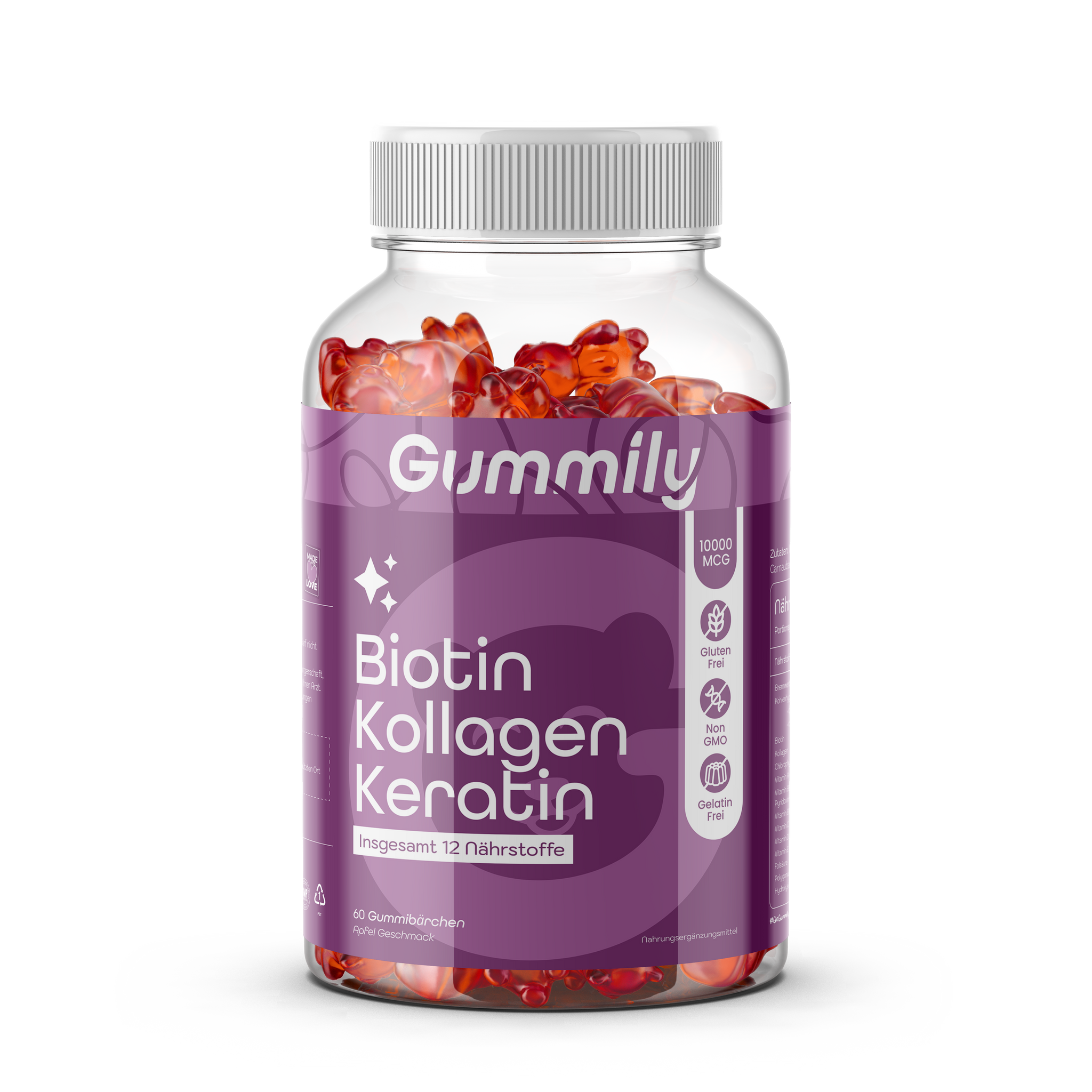 Kollagen Kreatin Biotin Gummibärchen 