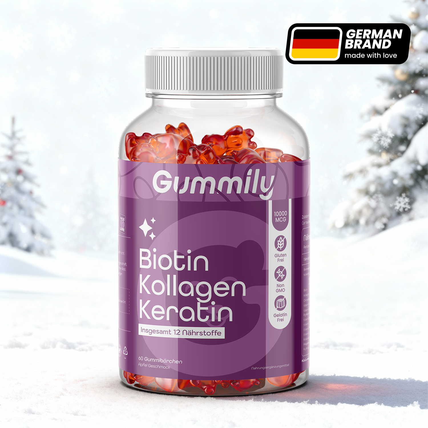 Kollagen Kreatin Biotin Gummibärchen 