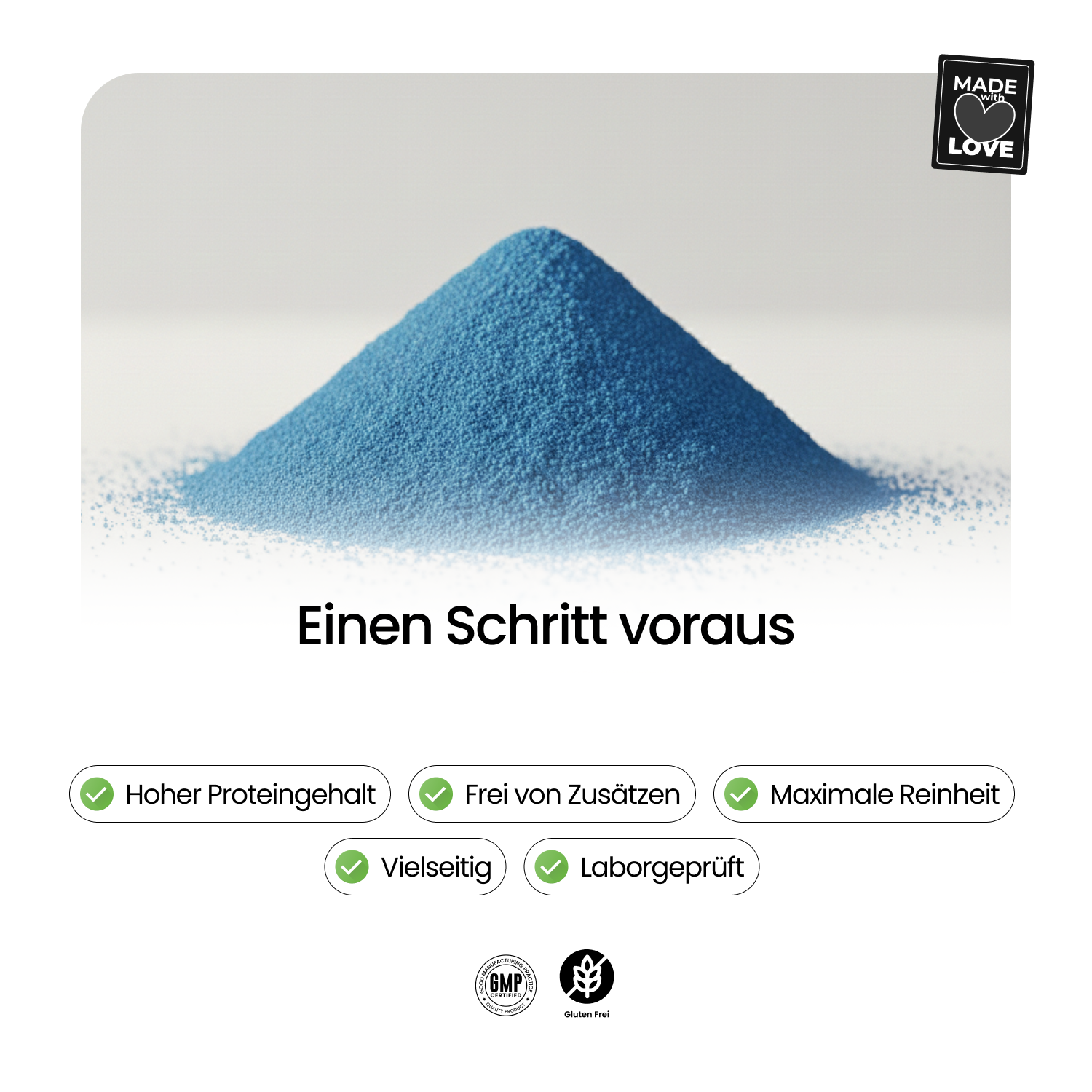 Blau Spirulina Pulver - 100 % Spirulina-Extrakt (Arthrospira platensis)