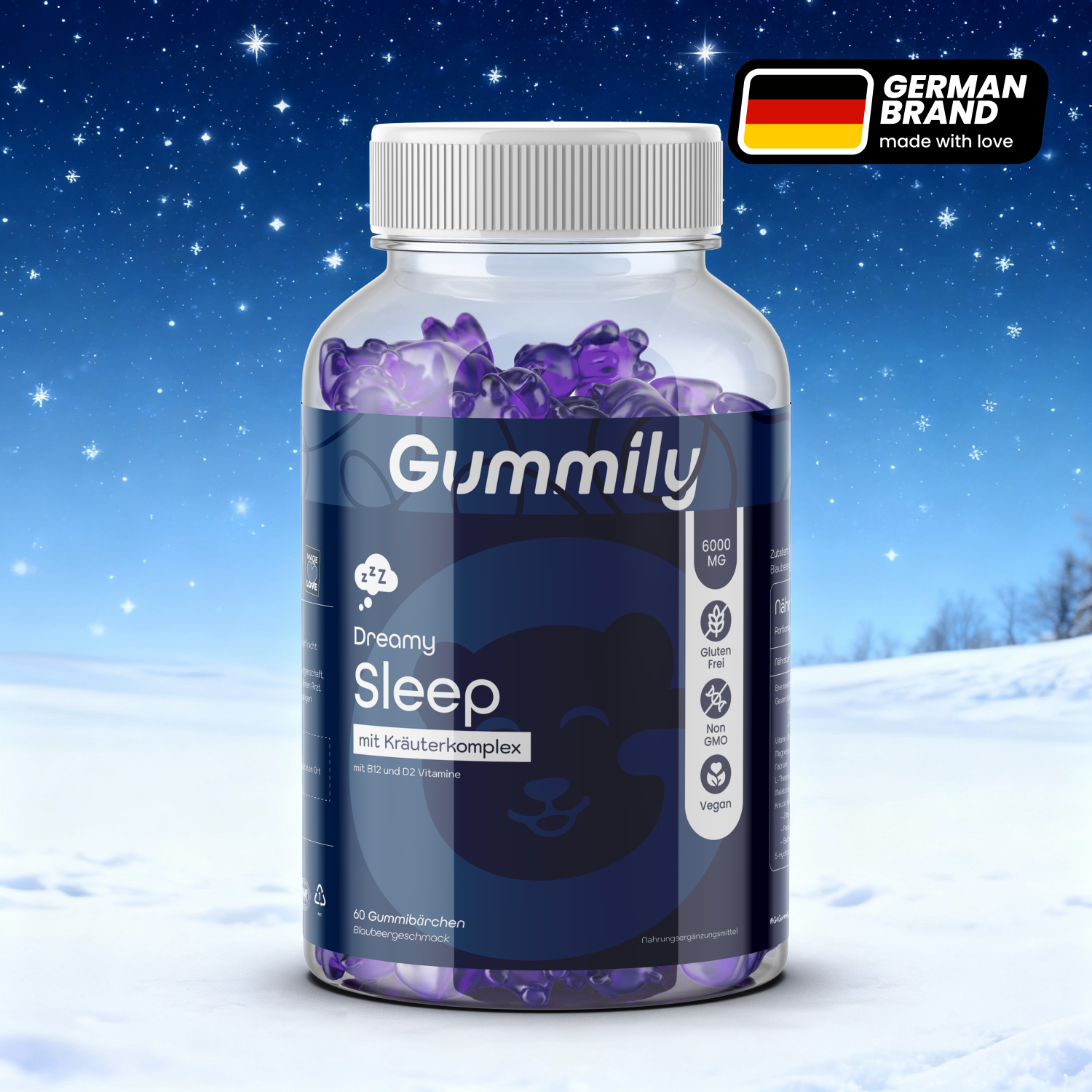 Schlaf-Melatonin-Gummibärchen