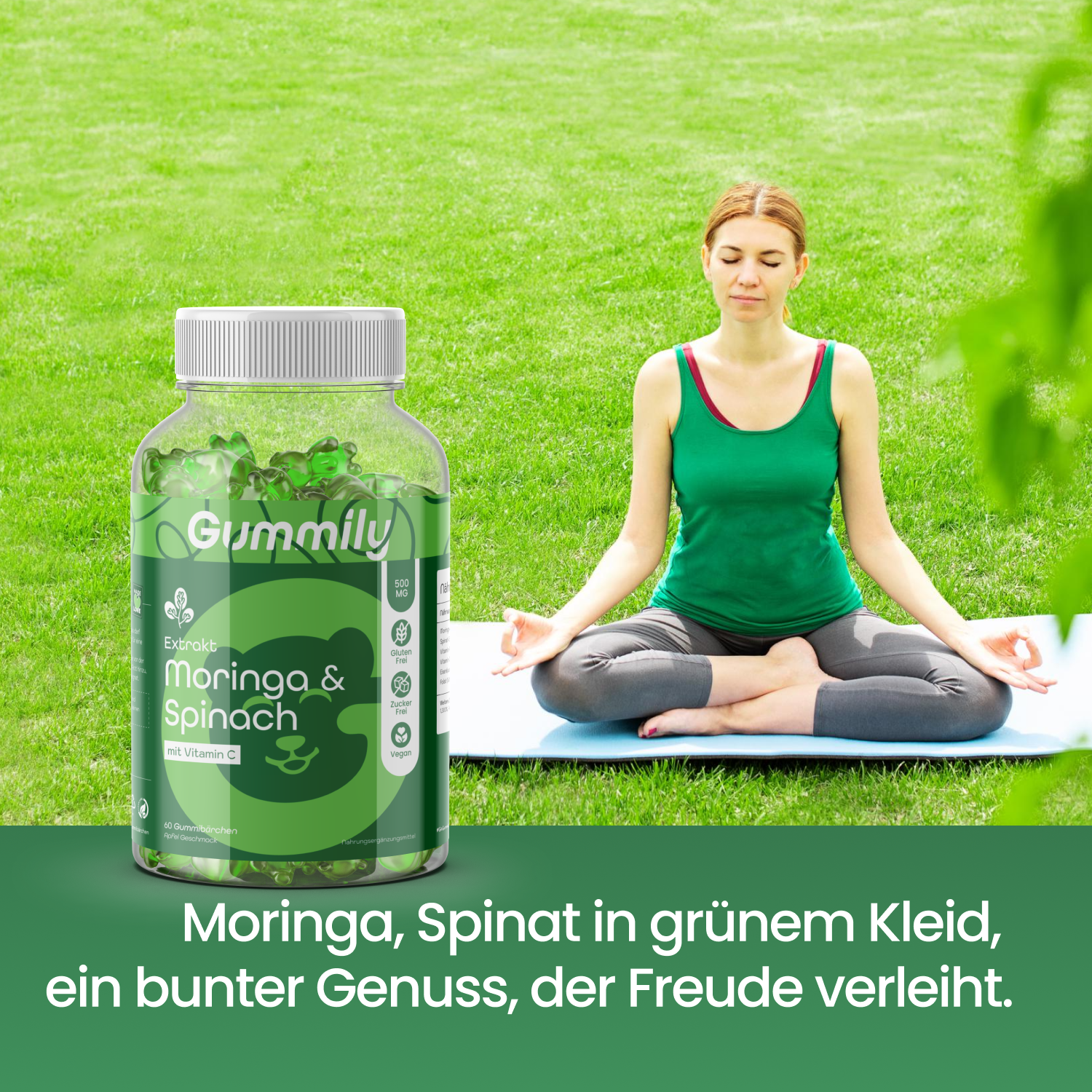 Moringa Gummy Bears with Spinach Extract