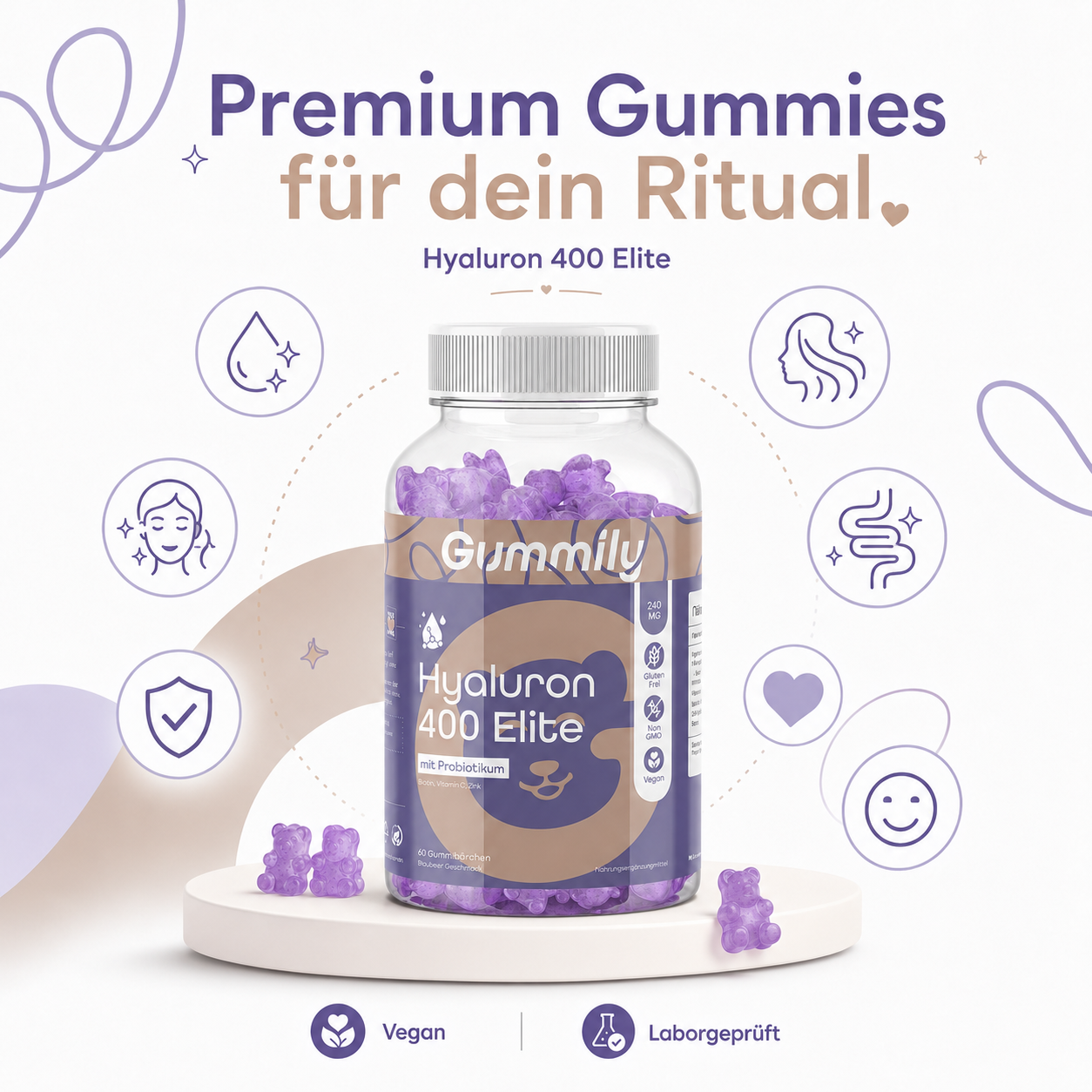 Hyaluron 400 Elite Gummibärchen