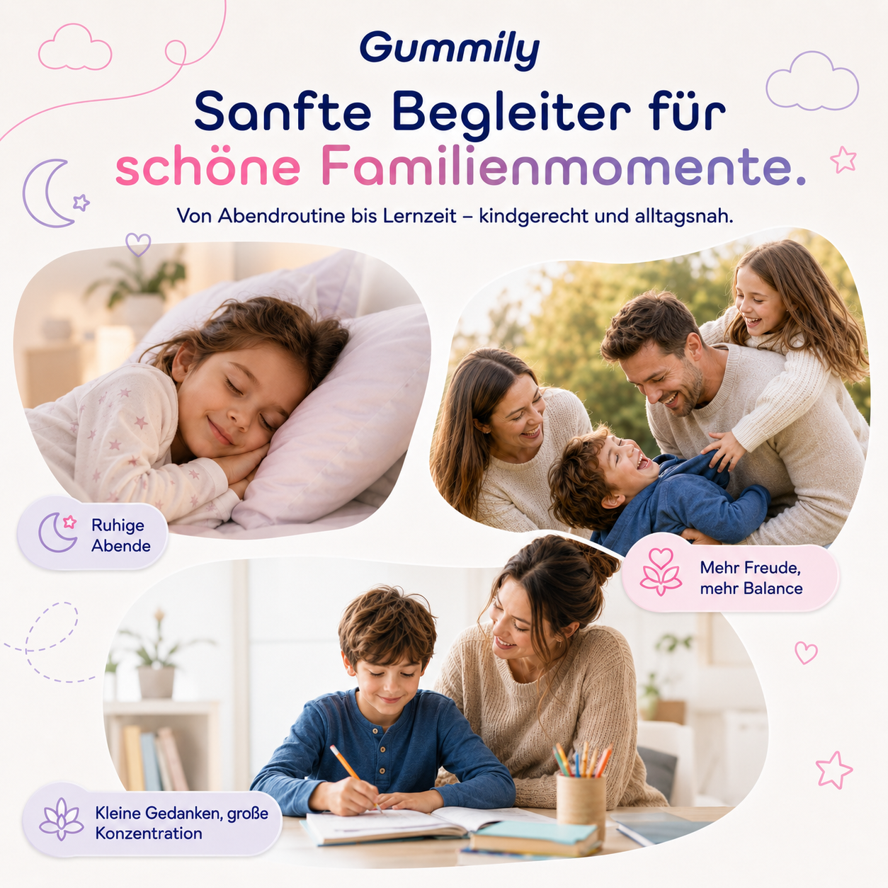 Kinder Safran Gummies mit Vitamin B6, B12 & Zink
