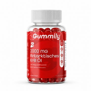 Antarctic Krill Oil 2000mg | Omega-3 EPA & DHA Premium Supplement Bottle - Clean Front Product View