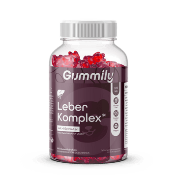 Cholin & Mariendistel Gummibärchen mit Vitamin B6 – Schwarze Kirsche