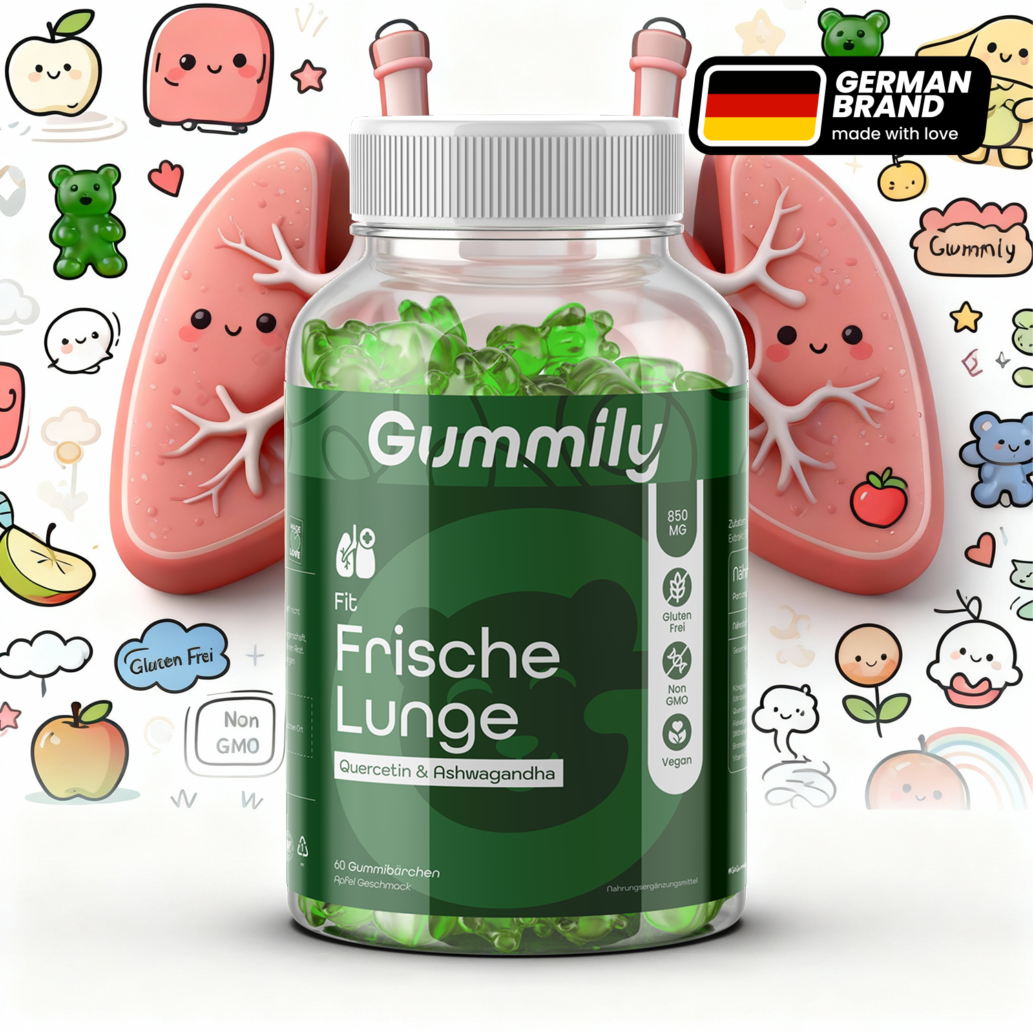 Fit Frisch Lung Gummibärchen