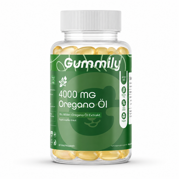 Organic Wild Oregano Oil 65:1 Extract Premium Supplement Bottle - Clean Front Product View