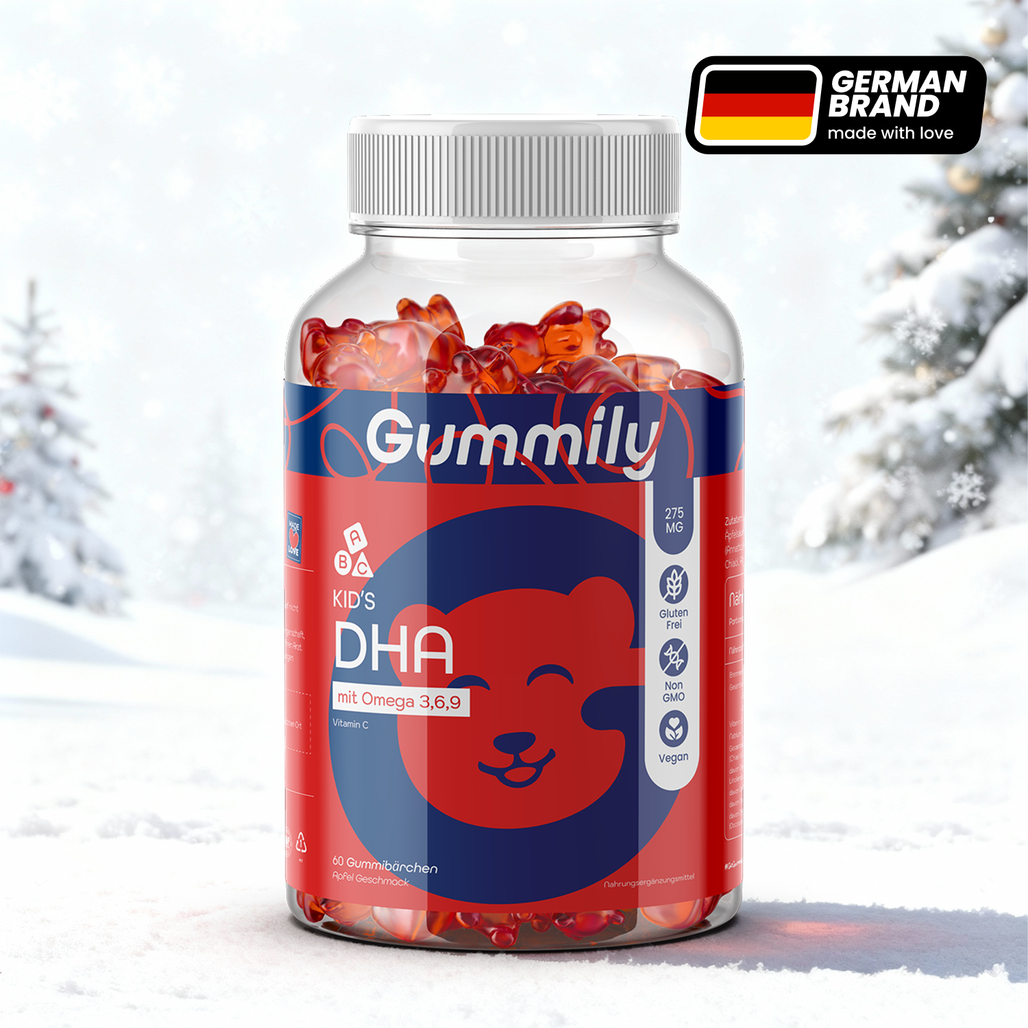 Multivitamin DHA Gummibärchen für Kinder 
