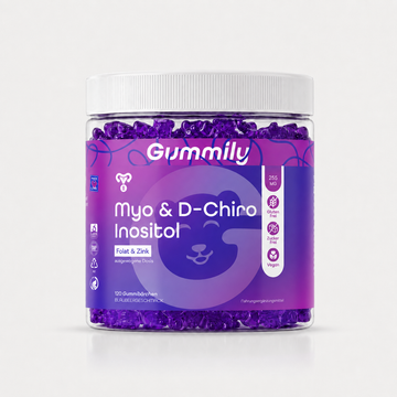Myo- & D-Chiro-Inositol Gummibärchen 40:1 mit Zink & Folsäure – Heidelbeere