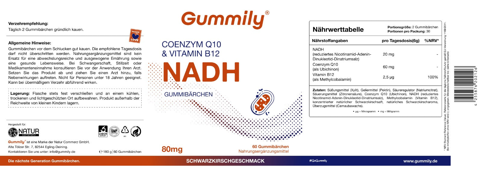 NADH & CoQ10 Gummibärchen