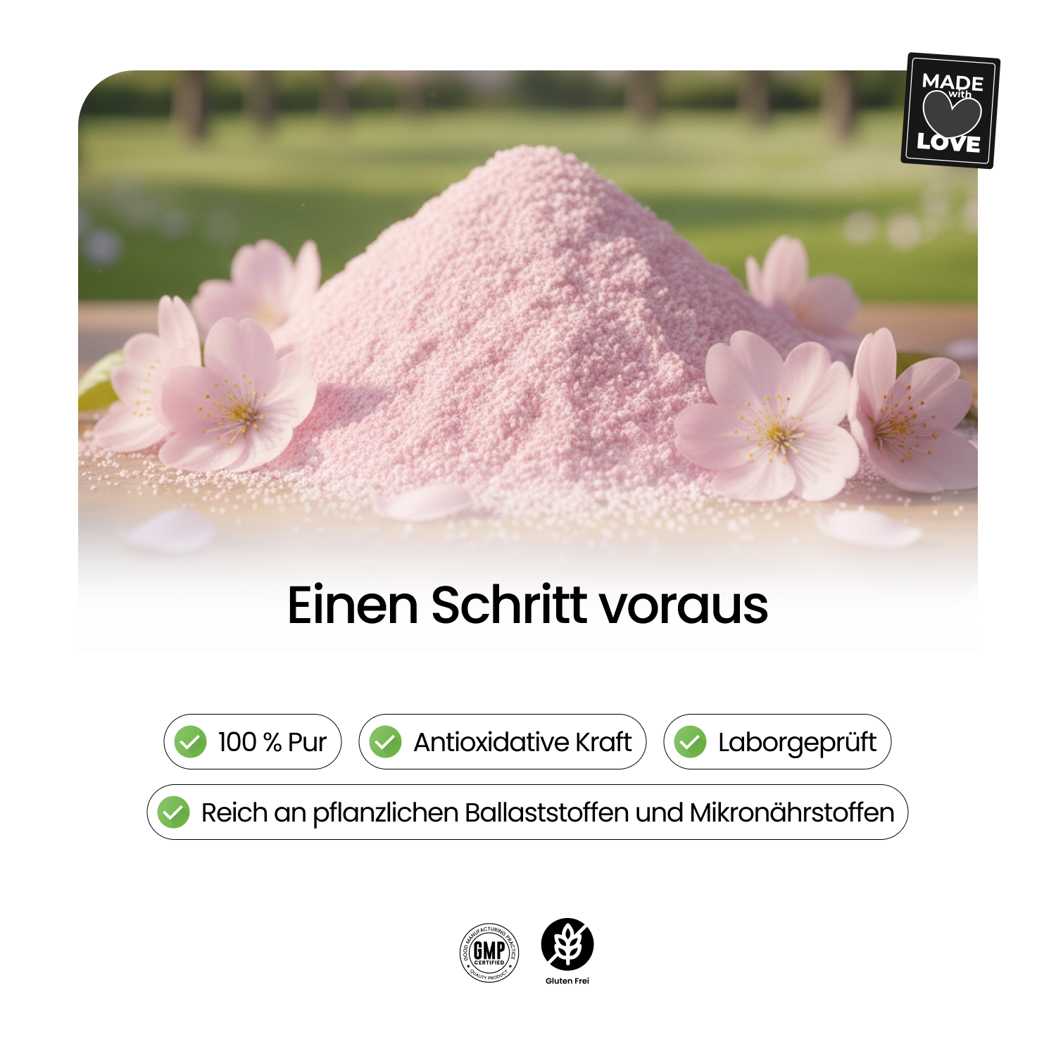 Sakura powder - (Prunus serrulata) - rich in anthocyanins & flavonoids
