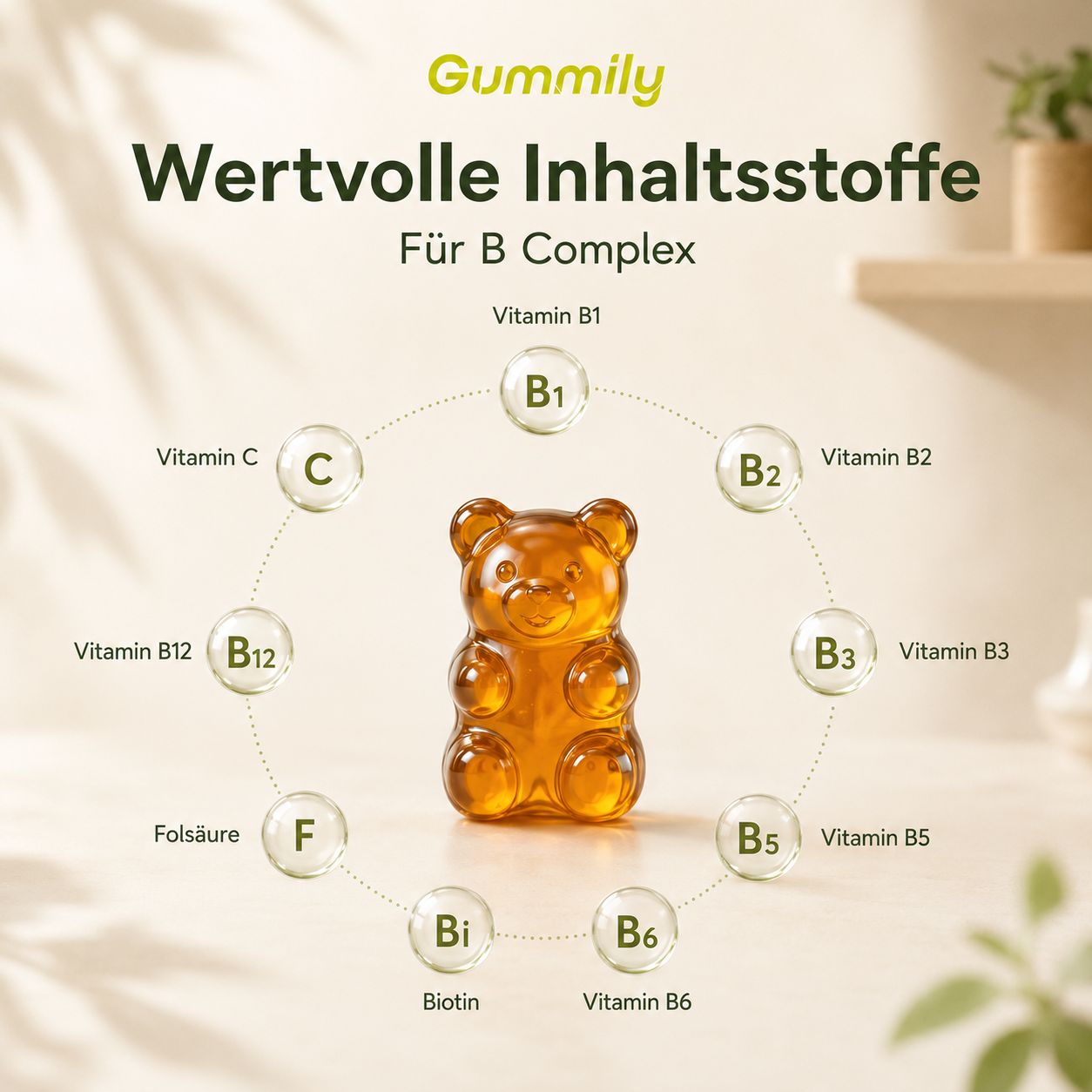 B-Complex Vitamin Gummies with Vitamin C | Mango Flavor Lifestyle View - Quality Plant Based Daily Nutrition
